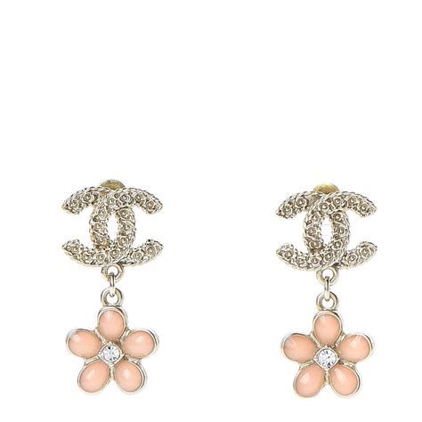 coco chanel flower earrings|genuine Chanel earrings.